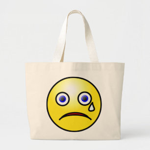 Bolso De Tela Gigante Sad Yellow Face Tote Bag