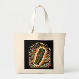 Bolso De Tela Gigante Sage Mi Espacio y Mi Actitud Purificando Limpiando
