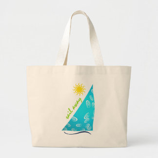 Bolso De Tela Gigante Sail Away in turquoise...
