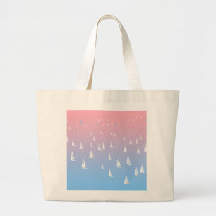 Bolso De Tela Gigante Sailing Boats on the Ocean
