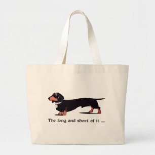 Bolso De Tela Gigante Salchicha Perro Dachshund Humor Pato Senderismo