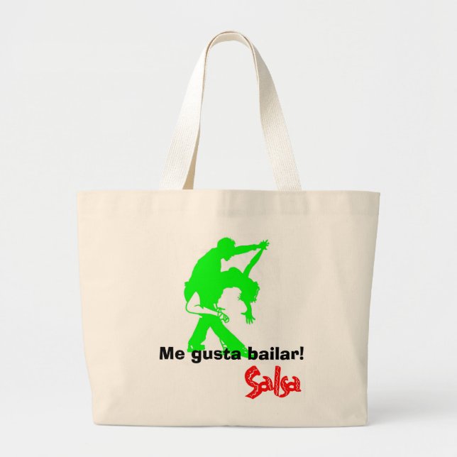 Bolso De Tela Gigante ¡Salsa! (Frente)