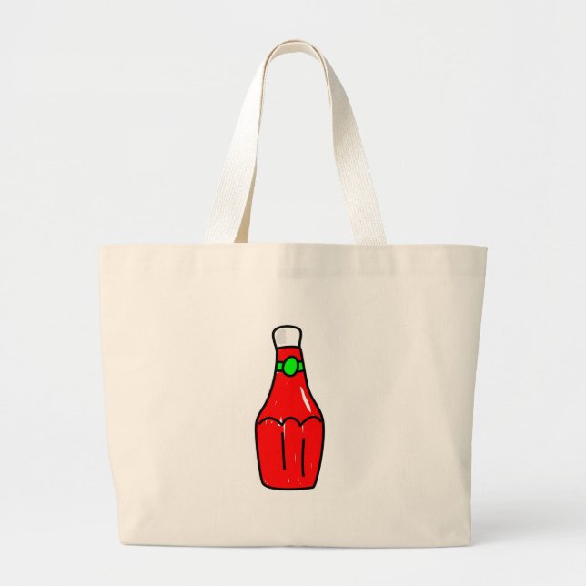 Bolso De Tela Gigante Salsa de tomate de tomate (Frente)