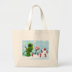 Bolso De Tela Gigante Saltamontes y el navidad de las hormigas