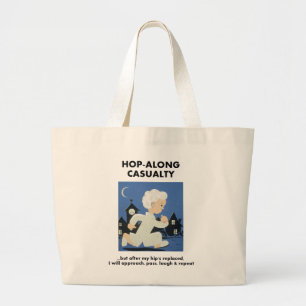 Bolso De Tela Gigante Salto-A lo largo de muerte - hasta la cadera