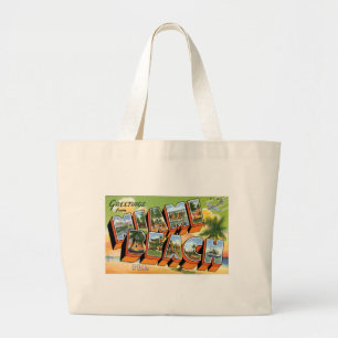 Bolso De Tela Gigante ¡Saludos de Miami Beach, la Florida!
