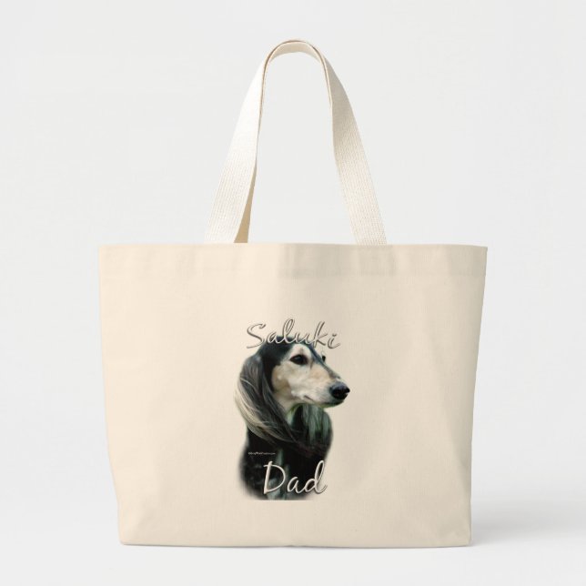 Bolso De Tela Gigante Saluki Dad 2 (Frente)
