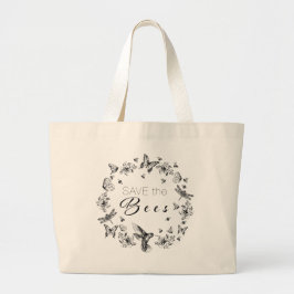 Bolso De Tela Gigante Salvar el gigantesco diseño de Tote de abejas en n