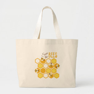 Bolso De Tela Gigante Salvemos a las abejas