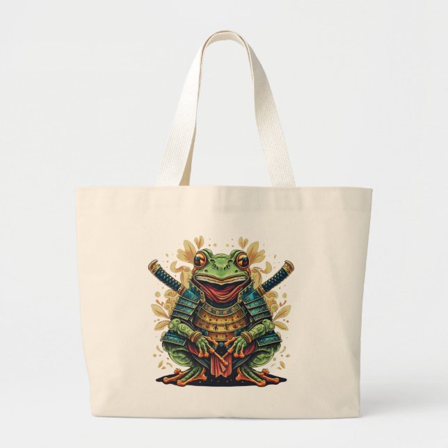 Bolso De Tela Gigante Samurai frog warrior Jumbo Tote (Frente)
