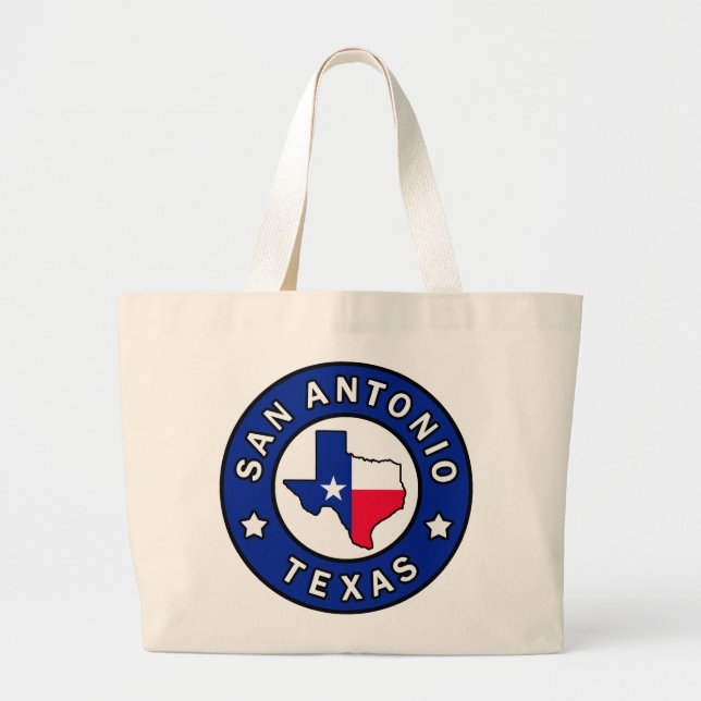 Bolso De Tela Gigante San Antonio Texas (Frente)
