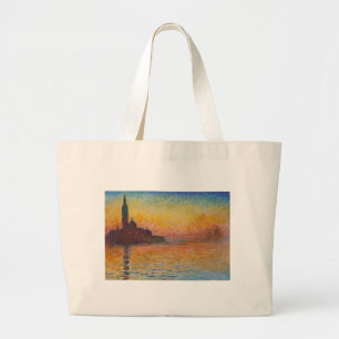 Bolso De Tela Gigante San Giorgio Maggiore en Dusk - Claude Monet