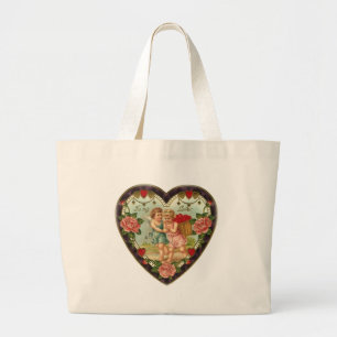 Bolso De Tela Gigante San Valentín Victoriano A Mi Amor II