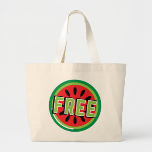 Bolso De Tela Gigante sandía de Palestina libre