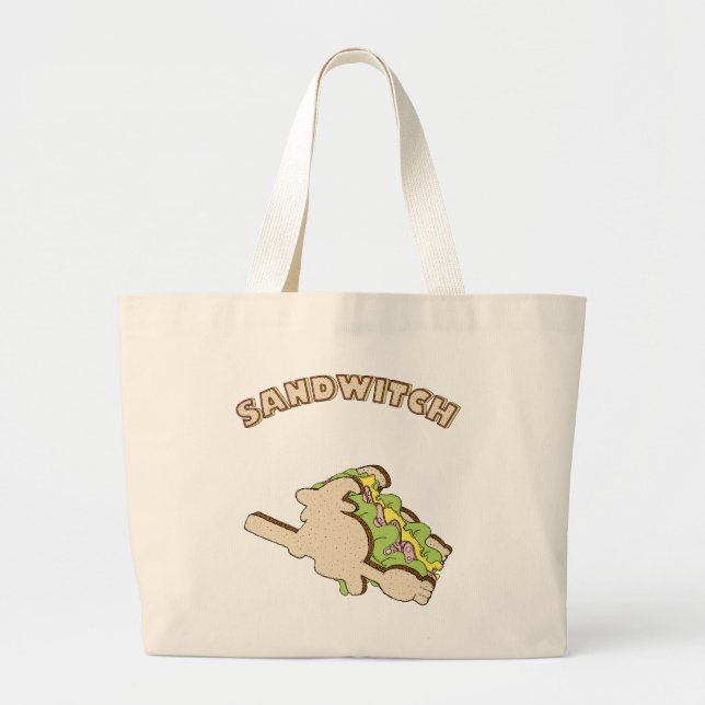 Bolso De Tela Gigante Sandwitch (Frente)