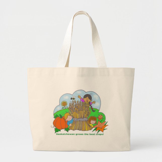 Bolso De Tela Gigante Saskatchewan crece (Frente)