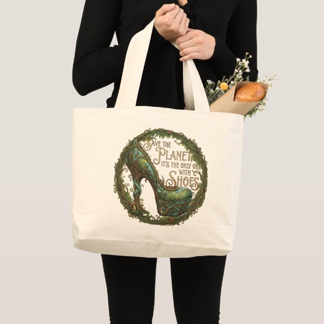 Bolso De Tela Gigante Save the Shoe Planet Multi-Function Tote (Anverso (producto))