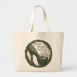 Bolso De Tela Gigante Save the Shoe Planet Multi-Function Tote