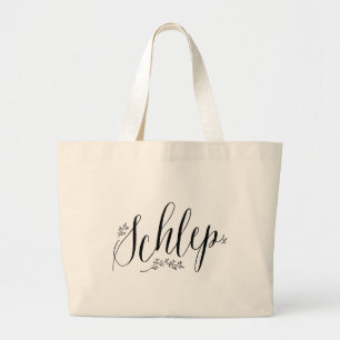 Bolso De Tela Gigante Schlep Yidishe