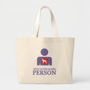 Bolso De Tela Gigante Schnauzer miniatura