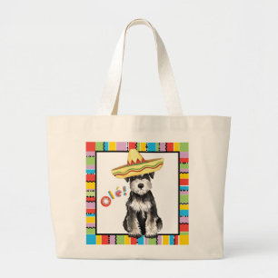 Bolso De Tela Gigante Schnauzer miniatura de la fiesta