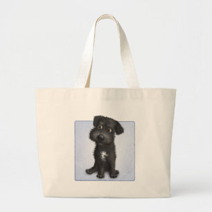 Bolso De Tela Gigante Schnoodle (negro)