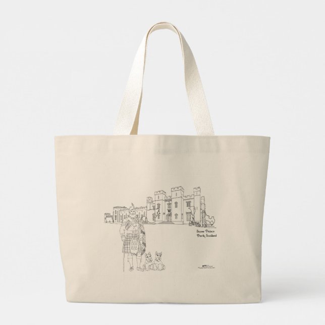 Bolso De Tela Gigante Scone Palace, Perth, Scotland Tote Bag (Reverso)