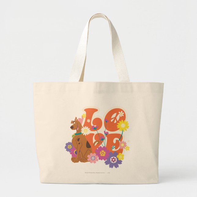 Bolso De Tela Gigante Scooby-Doo "Amor" (Frente)