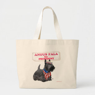Bolso De Tela Gigante Scottie Angus se postula para presidente