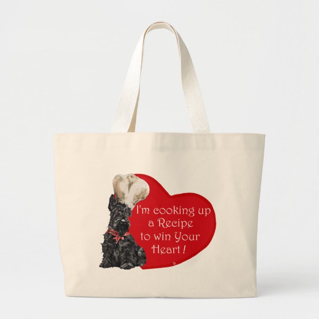 Bolso De Tela Gigante Scottie Chef Valentine (Frente)
