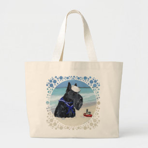 Bolso De Tela Gigante Scottie en la Playa