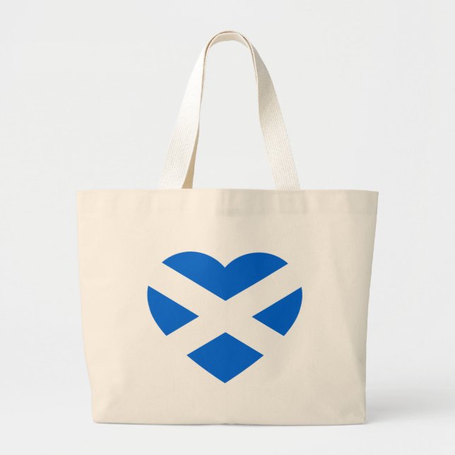 Bolso De Tela Gigante Scottish Heartflag jtcn (Frente)