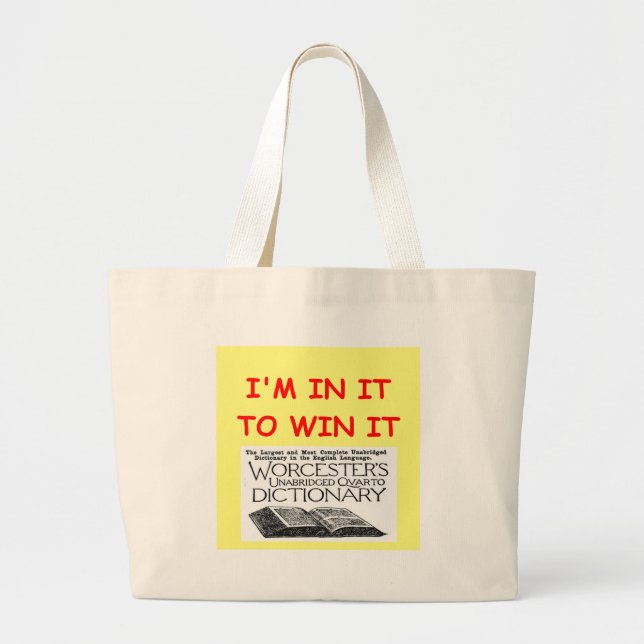 Bolso De Tela Gigante scrabble (Frente)