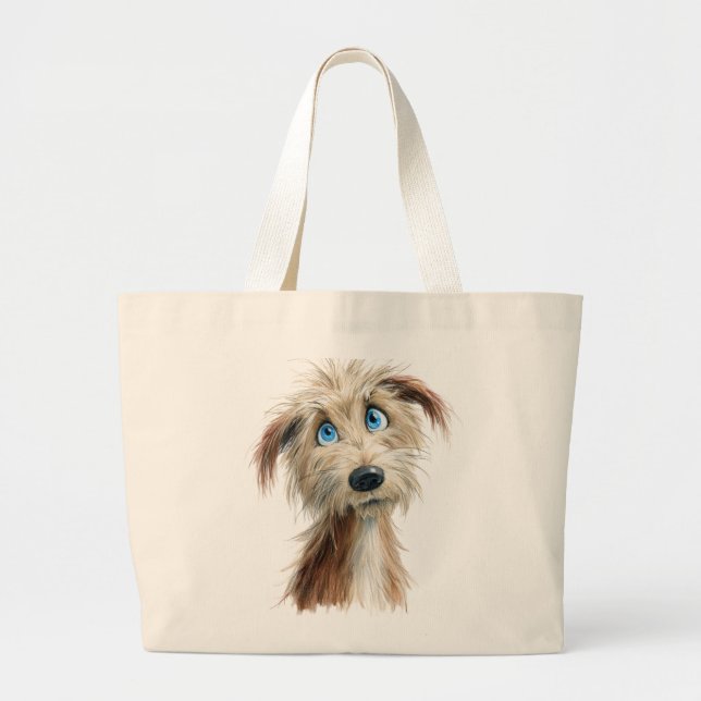 Bolso De Tela Gigante Scruffy Dog (Frente)