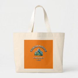Bolso De Tela Gigante Sé Montañoso. Día Internacional de las Montañas.