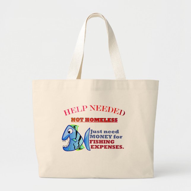 BOLSO DE TELA GIGANTE SE NECESITA AYUDA. (Frente)