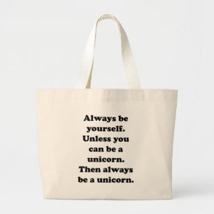 Bolso De Tela Gigante Sé Siempre Unicornio