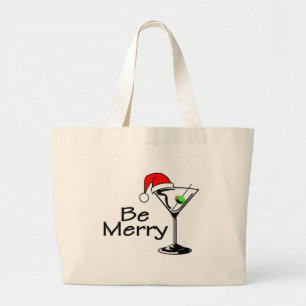 Bolso De Tela Gigante Sea Felices Navidad Martini
