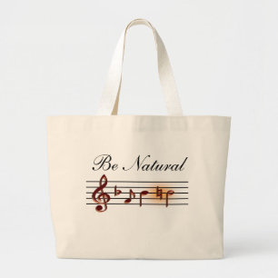 Bolso De Tela Gigante Sea tote natural de la música