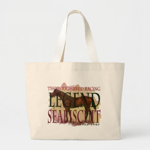 Bolso De Tela Gigante Seabiscuit - leyenda excelente de las Carreras