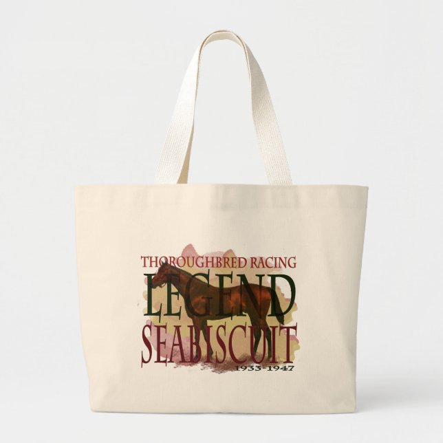 Bolso De Tela Gigante Seabiscuit - leyenda excelente de las Carreras (Frente)