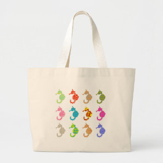 Bolso De Tela Gigante Seahorse modelado