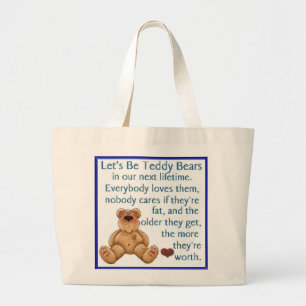 Bolso De Tela Gigante Seamos osos de peluche