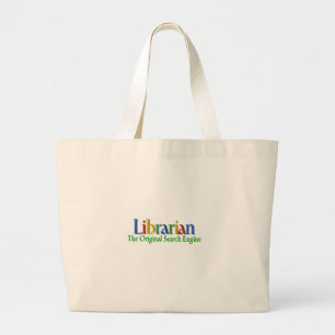 Bolso De Tela Gigante Search Engine de la original del bibliotecario