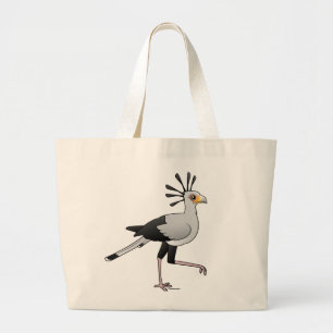 Bolso De Tela Gigante Secretaria pájaro