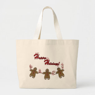 Bolso De Tela Gigante Secuencia de Gingerbreadmen