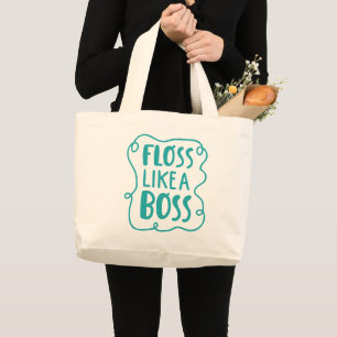 Bolso De Tela Gigante Seda como una frase dental de Boss el