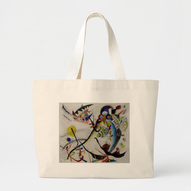 Bolso De Tela Gigante Segmento azul de Kandinsky (Frente)