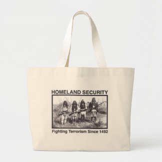 Bolso De Tela Gigante Seguridad de patria india de la foto blanca
