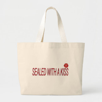 Bolso De Tela Gigante sellado con un beso
